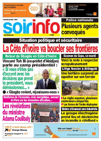 SOIR INFO du Mardi 08 Juin 2021