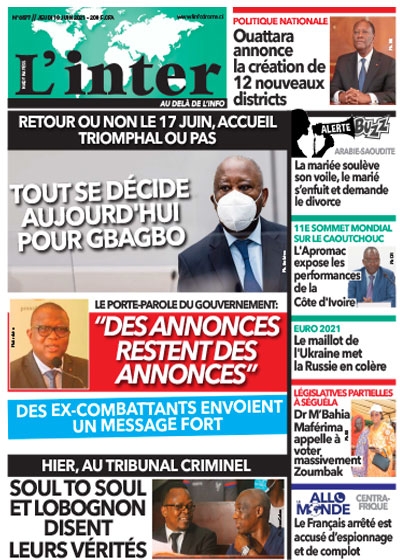 L'INTER du Jeudi 10 juin 2021