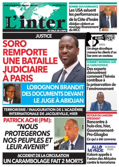 L'INTER du Vendredi 11 juin 2021