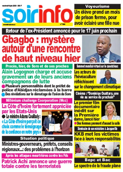 SOIR INFO du Vendredi 11 Juin 2021