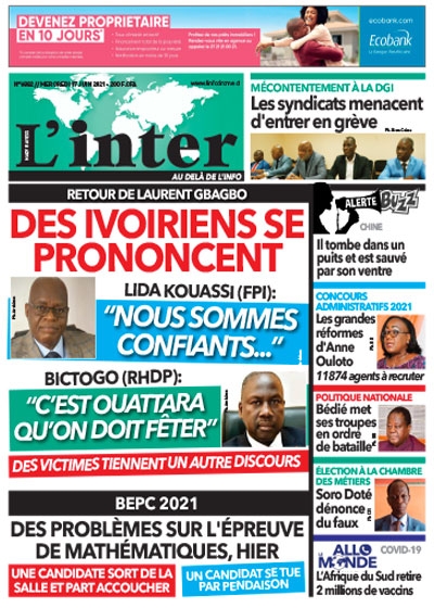 L'INTER du Mercredi 16 juin 2021