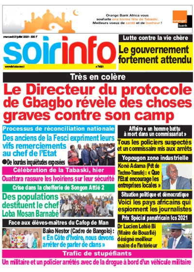 SOIR INFO du Mercredi 21 juillet 2021