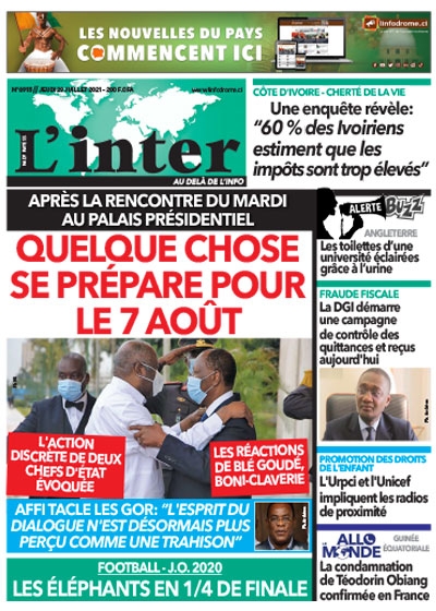 L'INTER du Jeudi 29 juillet 2021