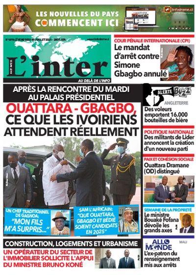 L'INTER du Vendredi 30 juillet 2021
