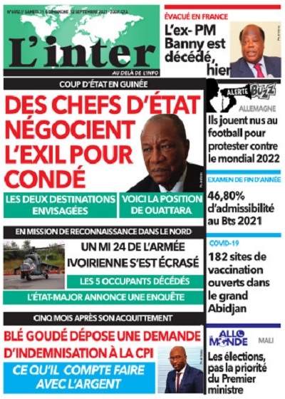 L'INTER du Samedi 11 Septembre 2021