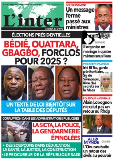 L'INTER du Mercredi 15 Septembre 2021