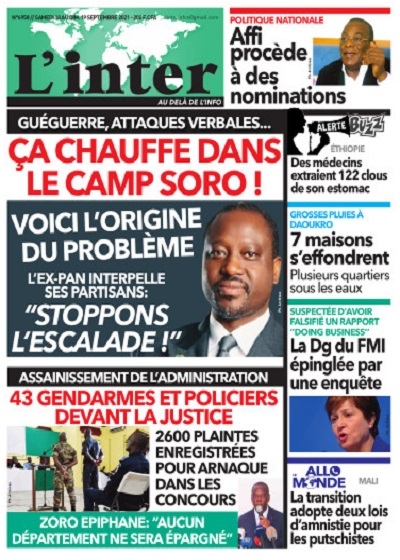 L'INTER du Samedi 18 Septembre 2021