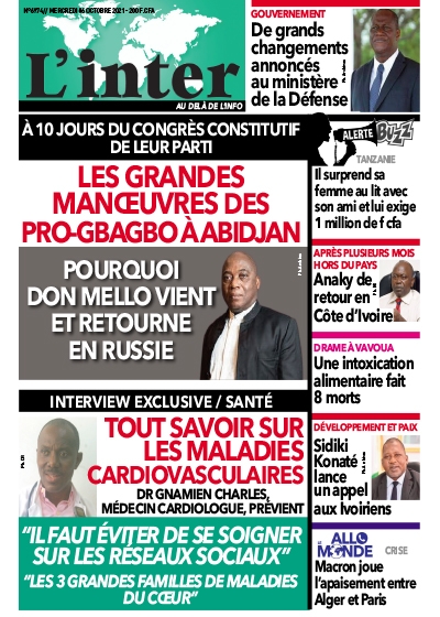 L'INTER du Mercredi 06 Octobre 2021