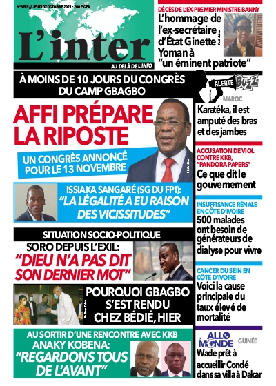 L'INTER du Jeudi 07 Octobre 2021