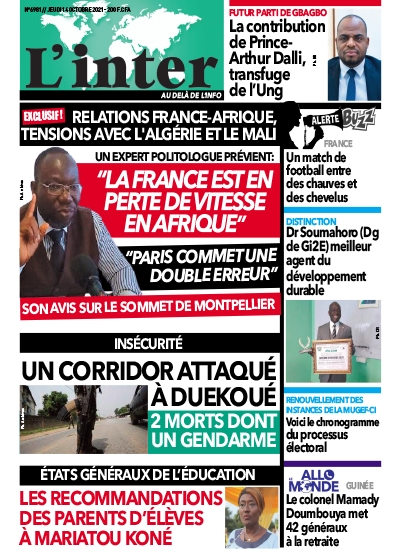 L'INTER du Jeudi 14 Octobre 2021