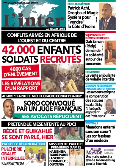 L'INTER du Jeudi 25 Novembre 2021