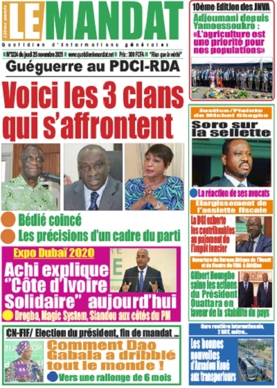 LE MANDAT du Jeudi 25 Novembre 2021