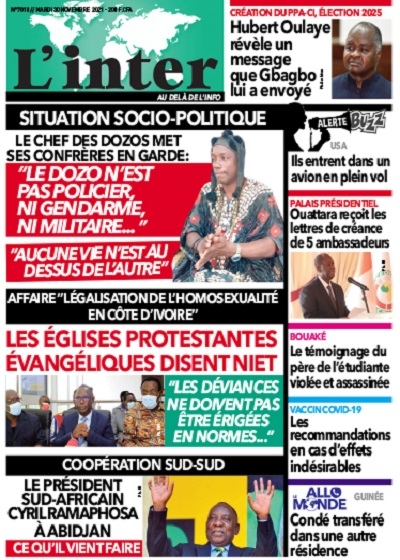 L'INTER du Mardi 30 Novembre