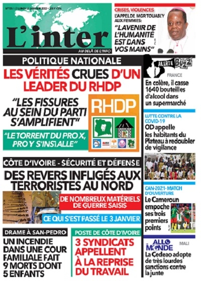 L'INTER du Lundi 10 Janvier 2022