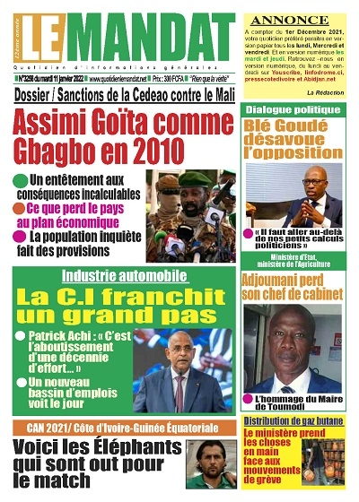 LE MANDAT du Mardi 11 Janvier 2022