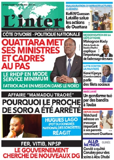 L'INTER du Mardi 18 Janvier 2022