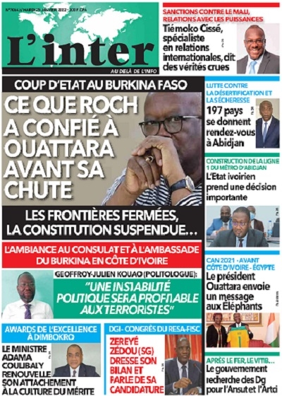 L'INTER du Mardi 25 Janvier 2022