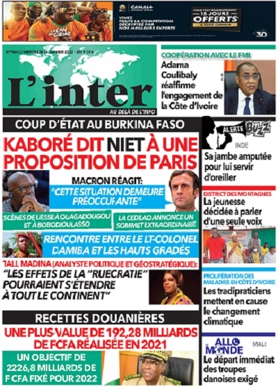 L'INTER du Mercredi 26 Janvier 2022