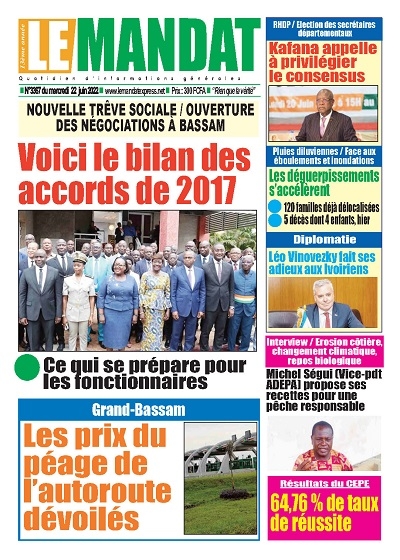 LE MANDAT du Mardi 21 Juin 2022
