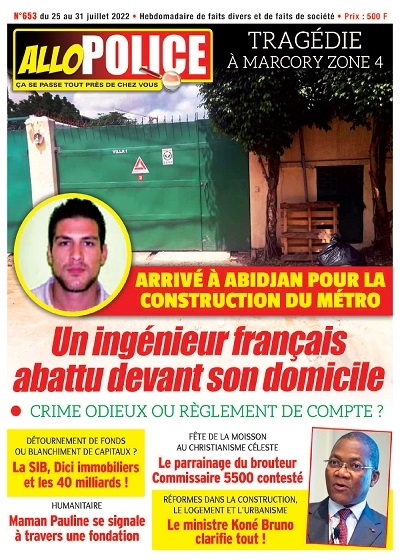 ALLO POLICE semaine du Lundi 25 Juillet 2022